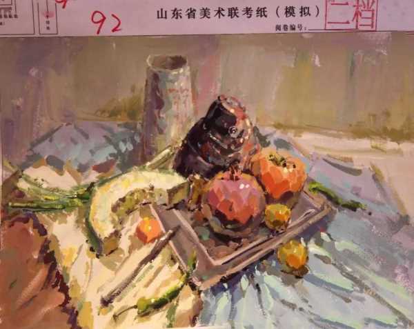 2019年山东省美术高考模拟联考色彩高分卷_085.jpeg