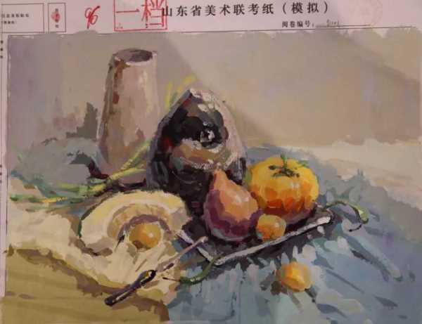 2019年山东省美术高考模拟联考色彩高分卷_091.jpeg